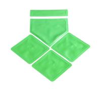 Folpus Lot de 5 Bases de Baseball et Softball, marbre de Baseball, Bases en Caoutchouc à Lancer pour l'entraînement, pour Le Kickball et Le Softball, Vert