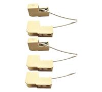 Folpus Lot de 5 Douilles R7S pour Lampes, Accessoires de Remplacement Direct pour Supports de Lampes en céramique de qualité supérieure.