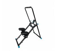Folpus Machine d'escalade Intérieure Appareil de Gym Stepper Grimpeur Vertical Cardio Mouvement Continu Faible Impact Cadre, Appareil D Exercice Abdominal Noir avec Accents Bleus