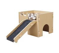 Folpus Maison de Hamster en Bois, de Cochon d'Inde, nid de Couchage, Habitat de Hamster, Petite cabane pour Furet, Gerbille, Rat, Accessoires de