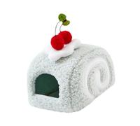 Folpus Maisonnette/lit pour Hamster, Niche Confortable pour Petits Animaux, lit Grotte pour Cochon d'Inde et Petits Animaux de Compagnie Nains, Bleu