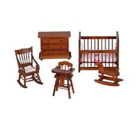 Folpus meubles pour maison poupée 5 pièces 1:12, loisirs créatifs, jouets jeu pour garçons et filles