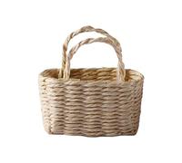 Folpus Mini maison de poupée panier de rangement caisse à lait panier de nourriture meubles pour enfants enfants, rectangle