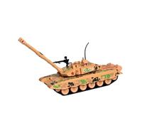 Folpus Modèle de chariot blindé Trackler Crawler Chariot Decor de table réaliste Collectibles Véhicules blindés Battle Tank pour les enfants, Jaune