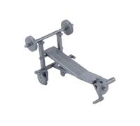 Folpus Modèle d'équipement de fitness 1/20 Modèle d'équipement d'entraînement modèle de gymnase pour le modèle de trains de trains Modèle de projet d'école, Rack de Barre de Banc