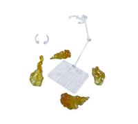 Folpus Modèles à effet de fumée, accessoires de décoration, créatifs, portables, à assembler soi-même, pièces à effet de fumée, accessoires pour bureau, Jaune