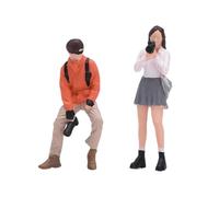 Folpus Modèles miniatures de photographes à l'échelle 1/64, figurines réalistes pour micro-, jardins féeriques et réseaux ferroviaires