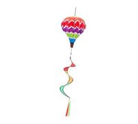 Folpus Montgolfière Manche à air Moulinet Jardin Décoration Suspendue Moulinet à Vent pour Décoration extérieure pour Les fêtes, Vague
