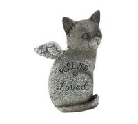 Folpus Monument pour Animaux de Compagnie, Ornement en Pierre pour sépulture, Chat