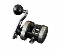 Folpus Moulinet de Pêche Moulinet Casting Baitcasting Leurre Frein Puissant Châssis Aluminium Adapté Mer Bateau Carnassier, Moulinet Tambour en Métal X300, Frein 15kg, Manivelle Droite, Bras Simple