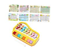 Folpus musical pour enfants, instrument de musique éducatif, xylophone pour garçons et filles, cadeau idéal pour toute la famille, chambre d'enfant