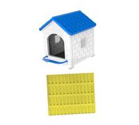 Folpus Nichoirs pour Poules, nid Confortable et Facile à Nettoyer, pour la Collecte des œufs, la Ponte, pour la Maison, Les fermes avicoles, Bleu avec Tapis