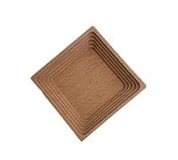 Folpus Nordique Décoratif Bois Dessert Plateau de Service Anti-dérapant Snack Gâteau Bijoux Stockage Organisateur Plaque Ustensiles de à, Carré