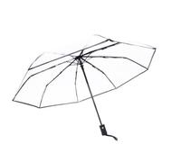 Folpus Parapluie de Pluie Pliant Transparent, Pratique, Portable, étanche à la Pluie, pour Sac à Dos, Escalade de Rue, Noir
