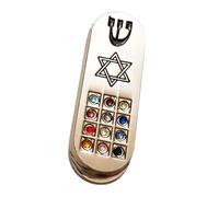 Folpus Parchemin de Prière pour Voiture, Fait à La Main, Mezuzah, Créatif et Pratique, Bénédiction, Protection Hoshen, Cadeau Juif, Mezuzah avec Rouleau pour Bonne Chance Protection et Succès