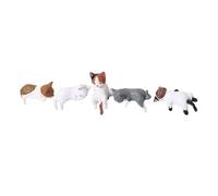 Folpus Petite statue de chat, figurine artisanale, décoration pour écran d'ordinateur, chaise, moniteur TV, sculpture de collection, figurine pour, Style C