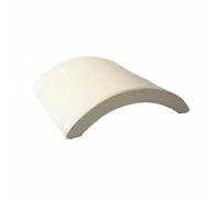 Folpus Pilates Barrel Accessoire d'Étirement Baril d' Soutien Du Rachis Revêtement Microfibre Structure Mousse Courbe Stable pour Contrôle des Appuis, Blanc Cassé
