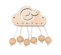 Folpus Planches D'activités Sensorielles En Bois, Jouet pour Filles et Garçons de La Maternelle, Perles