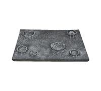 Folpus Plaque de base en résine pour rover, accessoire de diorama d'astronaute, décor pour scène, socle d'exposition, C
