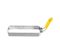 Folpus Plaque de cuisson pour œufs, forme pour sandwich de petit-déjeuner avec poignée, anneaux à crumpet, modèle de crêpe, modèle de cuisson pour œufs, Poignée Jaune