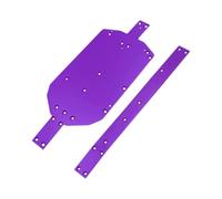 Folpus Plaque de protection de châssis en métal avec renfort - Accessoires de bricolage pour camions et voitures RC 1/14 (réf. pour 14209), Violet