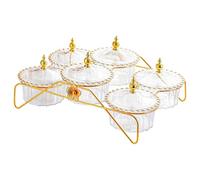 Folpus Plat décoratif pour fruits secs, noix et autres en-cas, Clair