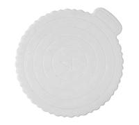 Folpus Plateau à gâteau avec poignée, base ronde pour gâteau, assiette de présentation, cercle pour gâteaux, tartes, pizzas, décoration d'anniversaire, 15.5 Cm X 17.5 Cm