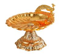 Folpus Plateau de service à fruits, présentoir à desserts, organisateur de plats et de desserts, plat multifonctionnel, plateau à apéritifs pour centre de, Petit or