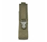 Folpus Pochette Robuste en Polyester Porte- Housse Utilitaire Rangement Sécurisé avec Boucle Rapide Adaptée au Camping Randonnée Escalade Pêche, Vert Armée