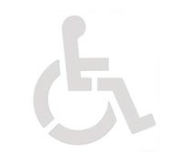 Folpus Pochoir Fauteuil Roulant Accessibilité Décoration Stationnement Silicone Flexible Application Simple Réutilisable Résistant Usage Fréquent Adapté Espaces Publics Parkings Bâtiments