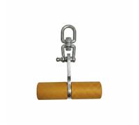 Folpus Poignée d'Entraînement Accessoire Musculation Pivotante Poignée Câble Métallique Prise Agrippante Compacte pour Rangs et Tirs à un Bras Adaptée à la Pratique de la Musculation , Or