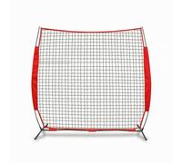 Folpus Portable Sports Net Filet de Renvoi pour Sport Châssis en Fer Stable Maille Robuste Noire Renforts sur Le Pourtour Améliore Timing et Coordination, 7 7FT