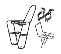Folpus Porte-Bagages Avant pour Vélo Compatible Sacoche Latérale Structure Robuste en Aluminium Montage Stable Grande Capacité Adapté Longue Distance, avec Porte-Bagages Avant