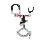 Folpus Porte-Canne à Pêche Support Bateau Pince Ajustable sur Tube Rond Bras Orientable et Verrouillage Ferme Métal Conçu pour Milieux Marins Mains Libres , 50mm , Base De Pêche en Bateau Modèle C