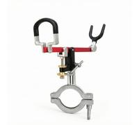 Folpus Porte-Canne à Pêche Support Bateau Pince Ajustable sur Tube Rond Bras Orientable et Verrouillage Ferme Métal Conçu pour Milieux Marins Mains Libres , 25mm , Base De Pêche en Bateau Modèle C