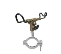 Folpus Porte-Canne à Pêche Support Bateau Pince Ajustable sur Tube Rond Bras Orientable et Verrouillage Ferme Métal Conçu pour Milieux Marins Mains Libres , 32mm , Base De Pêche en Bateau Modèle B