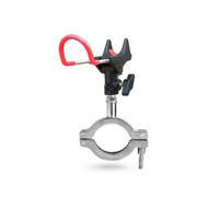 Folpus Porte-Canne à Pêche Support Bateau Pince Ajustable sur Tube Rond Bras Orientable et Verrouillage Ferme Métal Conçu pour Milieux Marins Mains Libres , 32mm , Base De Pêche en Bateau Modèle A