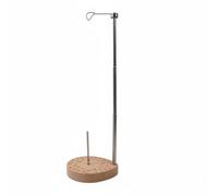 Folpus Porte pour Machine à Coudre Rack Support Stand Organisateur Support Fil Vertical Socle Hêtre Stable Tige Métal Réglable Réduction de