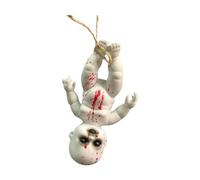Folpus Poupée bébé Halloween effrayante à Suspendre, Accessoire d'horreur Sanglant et hanté, Accessoire Effrayant pour intérieur et extérieur, Maison, Garçon Grand