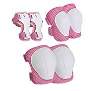 Folpus Protège-Genoux de Protection pour Enfants, Poignet Réglable à Plusieurs Mains Ski Cyclisme Patinage Sports, Rose