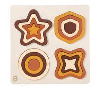 Folpus Puzzle Forme Enfant Jeu d'Association de Formes Planche Éducative Manipulation pour Coordination Visuelle et Reconnaissance des Formes Adapté aux, Puzzle 3D Formes Maillard Modèle B