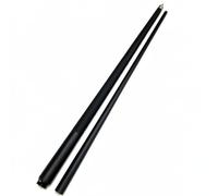 Folpus Queue de Billard Deux Pièces Bâton Tige Canne Pointe 10 Mm et 13 Mm en Érable Démontable pour Coups et Sensation Pleine Longueur Adaptée aux Séances, Noir, 10MM