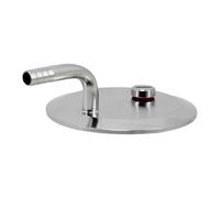 Folpus Raccord de Transfert Compact pour Accessoires de Brassage, Pressurisé, En Acier Inoxydable 304, avec Soupape de Sûreté et Coude Cannelé de 3/8 Pouce, 3 Pouces