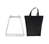 Folpus Rack de Valise de Coiffure de Refroidisseur Pliant Réparti de la boîte à Glace Répartition du Support de Support Pliable pour Le ménage, Silver S