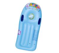 Folpus Radeau de piscine pour enfants, planche de surf gonflable avec poignées, Bleu