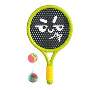 Folpus Raquette Enfant Set de Paddle et Balles Rebondissantes Léger et en PP Stimule Les Réactions Rapides Idéal pour Enfants Adultes Piscine Cour Pa, Vert