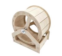 Folpus Roue d'exercice Hamster de Course d'Entraînement pour Rongeur Silencieuse Construction en Bois avec Palier Fluide et Nettoyage, 26
