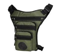 Folpus Sac Banane Multifonctionnel pour Homme avec Sangle de Jambe, Sac Banane pour L'équitation, Les, Le Jogging et L', Vert