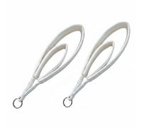 Folpus Sangle de Sangle Pilates Sangle d'Exercice Sangle de Rééducation Double Boucle Réglable avec Anneaux pour Fluides entre Mouvements et Allonge Du Geste