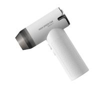 Folpus Sèche-cheveux sans fil, ventilateur Portable, refroidissement, dépoussiérage, petit ventilateur de bureau, Mini ventilateur pour voyage, bureau, Blanc